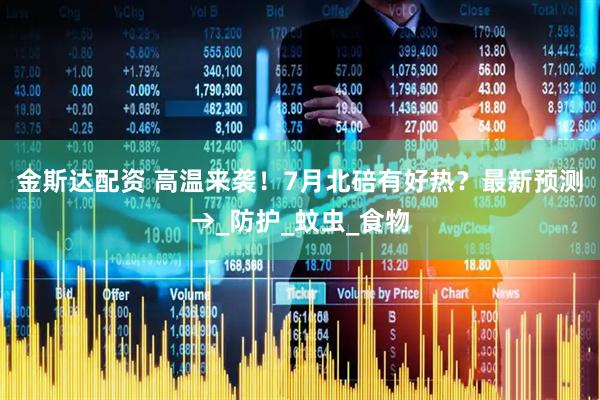 金斯达配资 高温来袭！7月北碚有好热？最新预测→_防护_蚊虫_食物
