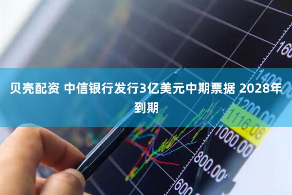 贝壳配资 中信银行发行3亿美元中期票据 2028年到期